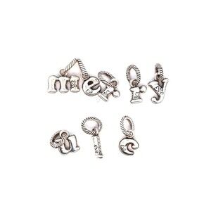($6 EACH) Brighton Silver Alphabet Charm ($6 EACH) (C-NOT AVAILABLE)
